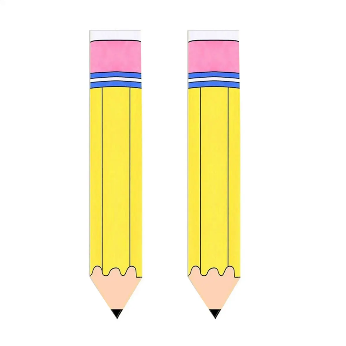 2 PCS Pencil Classroom Door Window Cover Pencil Shaped Door Curtain Blackout Lockdown Shades Glass Window Covering