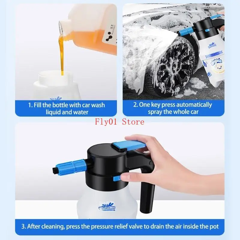 

Электрические пены для распылительного спрей бутылки 1,5 л для промывки автомобилей и полировки растений