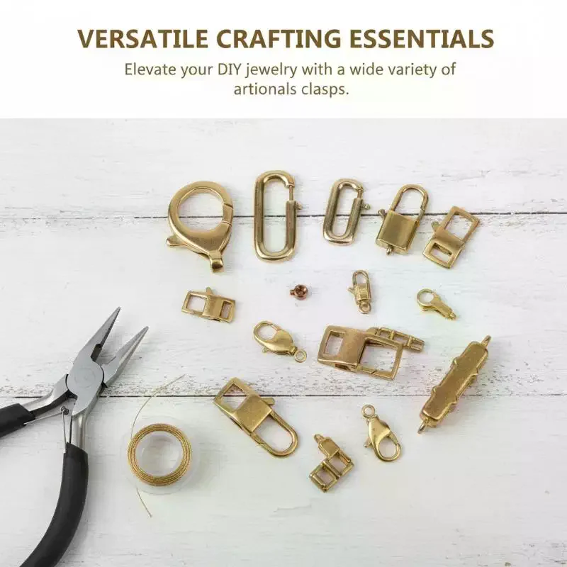 Handmade Jewelry DIY Buckle Kit For Keychain Pendant Making Long Lasting Metal Craft Connectors