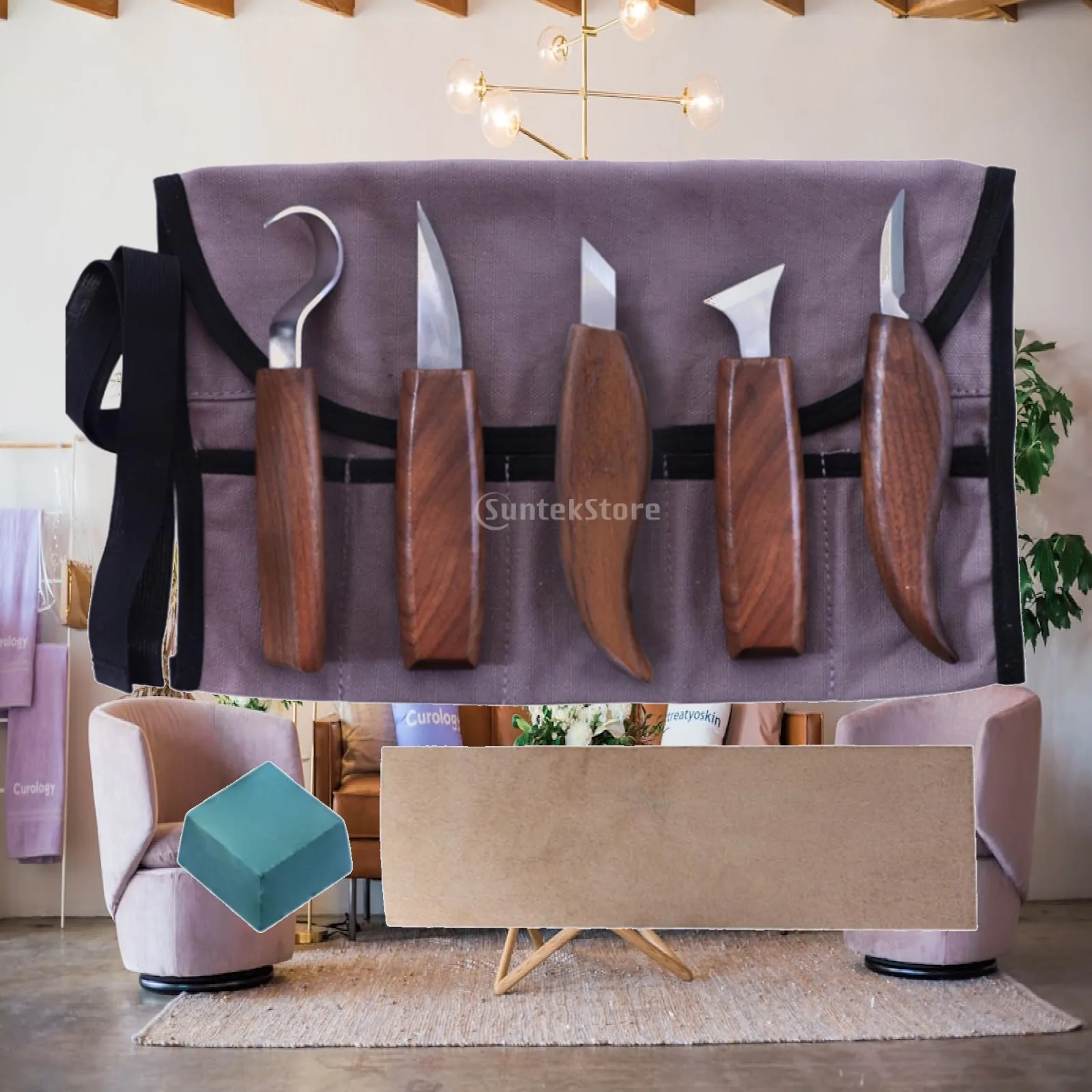 8Pcs Woodworking DIY Carving Tool for Handmade Wood Carving Plaster Carving
