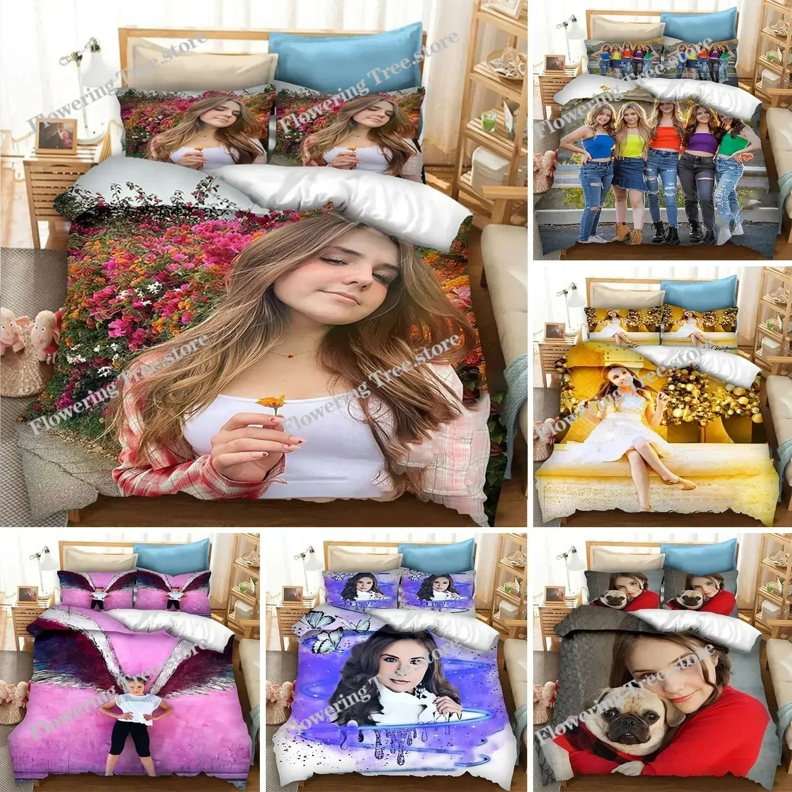 

3D Printed Piper Rockelle Bedding Set Duvet Cover Bedroom Comforter Single Twin King Size Quilt Cover Home Textile