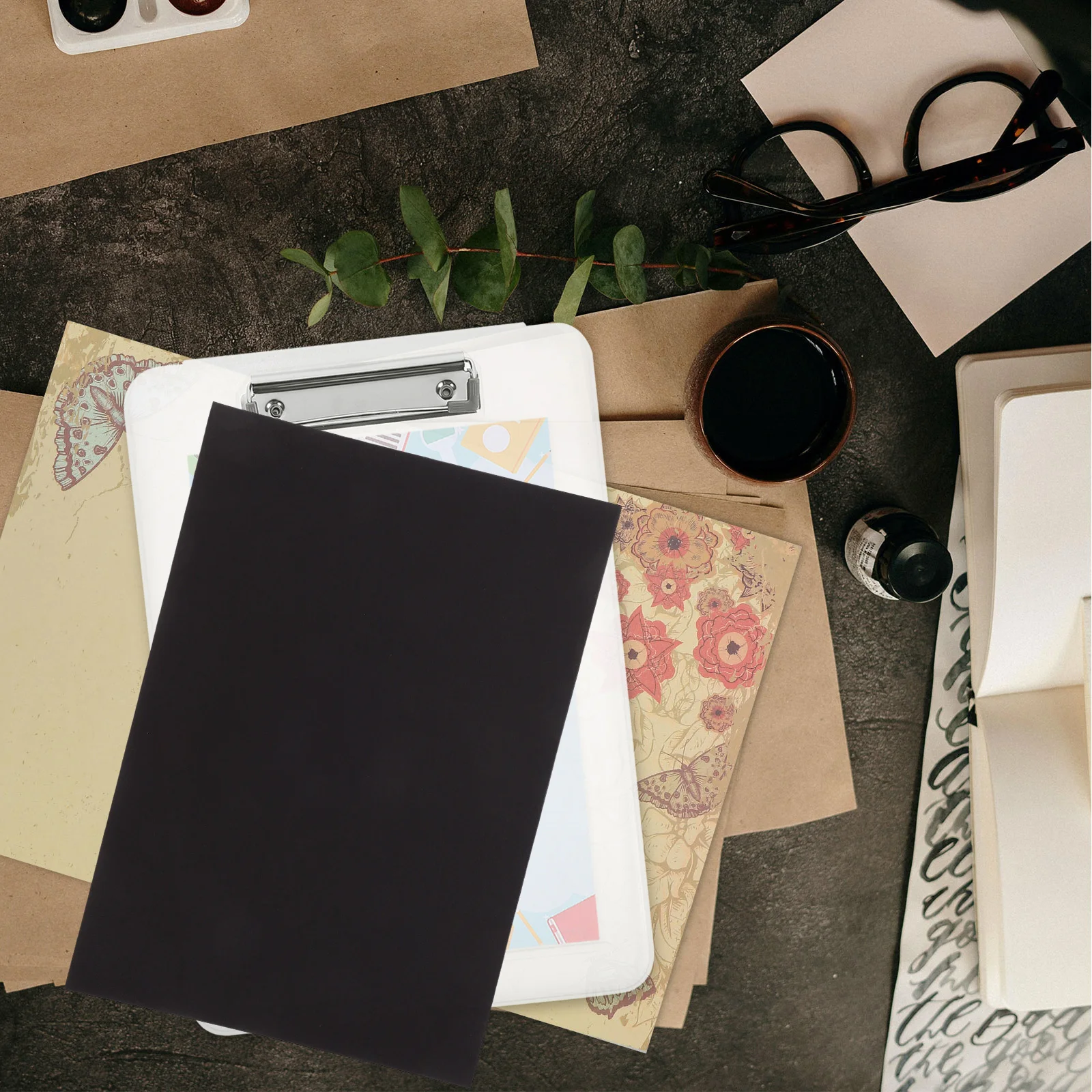 Document Cover Binder Covers Binding for Presentations Folder Back Paper Black Documents Office