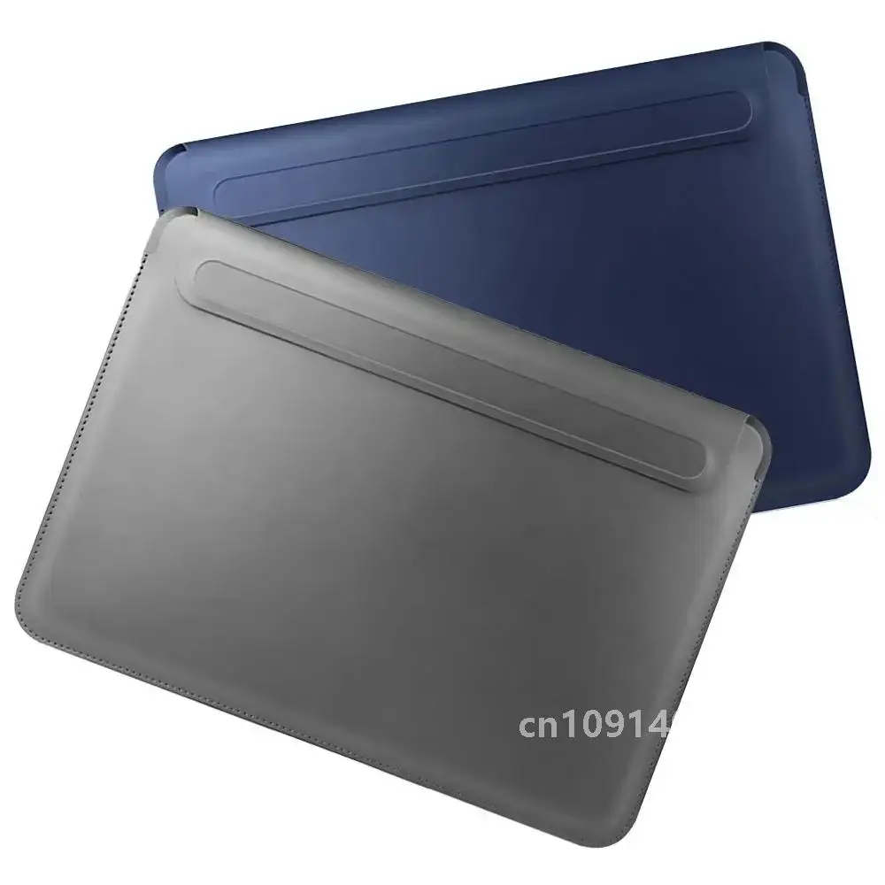 11 13 15 inch Professionele Pouch Magnetische Cover Ultrabook Sleeve Laptoptas Stand Case PU Leer Voor Macbook Air M1 Pro