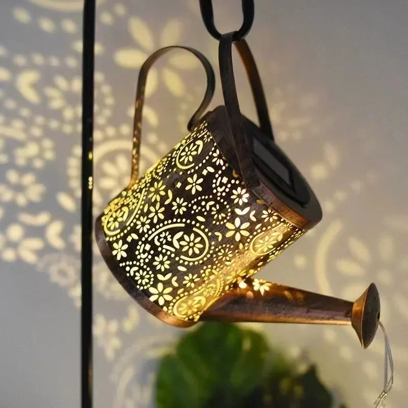 Solar Hanging Shower Light - Waterproof Outdoor Garden Lantern for Pathway Decor