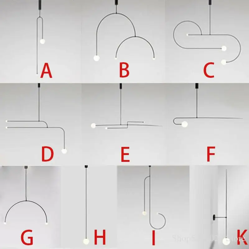 

Скандинавская Минималистичная стеклянная Подвесная лампа с линией, Современная железная Геометрическая лампа для спальни, прикроватного столика, магазина, бара, светодиодный светильник подвесной, домашний декор