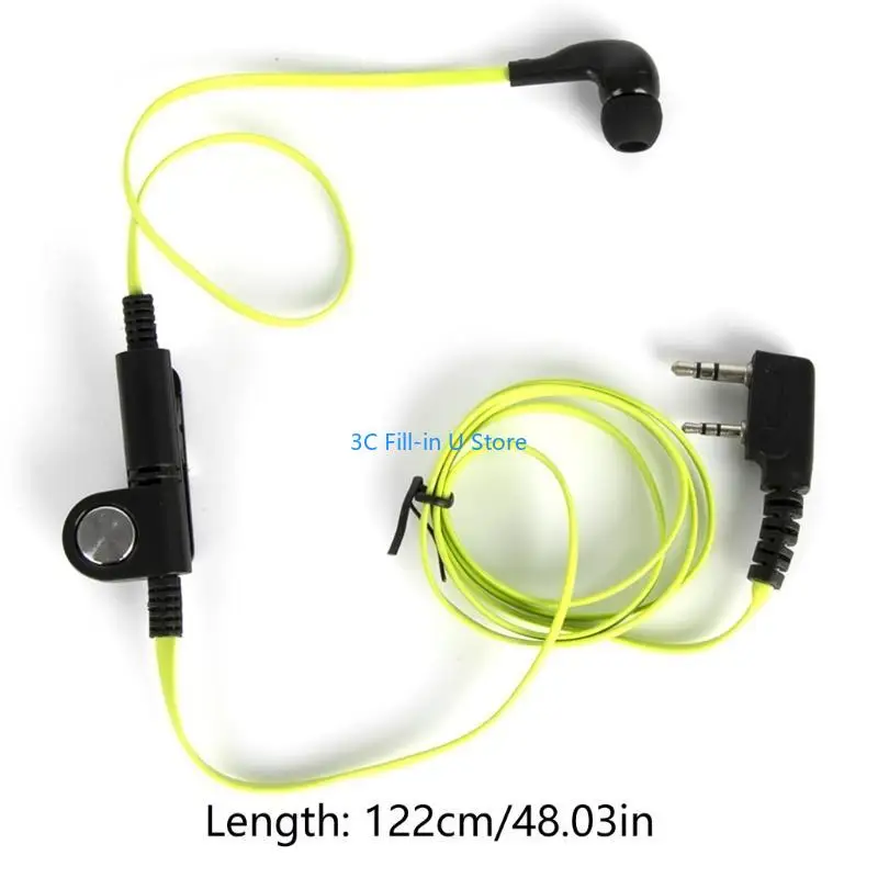 G8TA Green Fashion سماعات سماعة أذن KIPPHOND K PLUD FOR BF888S UV5R UV82 WAYIE TALKIE 2 Way Radio Accessory
