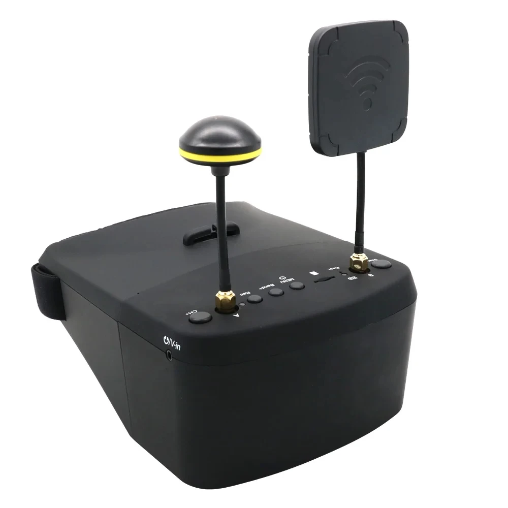EV800D 5.8G 40CH 5 Inch 800*480 Video Headset HD DVR Diversity FPV Goggles With Battery For RC Model RC FPV Drone