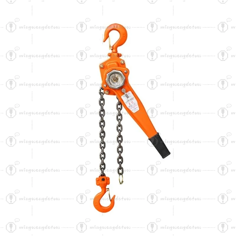 0.75/1.5/2T Pulling Wrench Hoist Manual Manganese Steel Hook Portable Lever Block Inverted Chain Hoist Tightener Traction Crane
