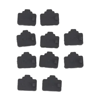 Puerto Ethernet Hub RJ45, cubierta antipolvo, Protector de enchufe, 10 piezas, color negro