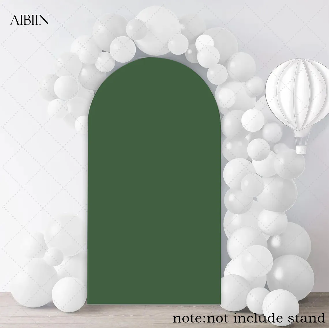 Cubierta de fondo de arco de campo de fútbol verde, cubierta de soporte de arco de rayas negras para fiesta de cumpleaños para niños y bebés