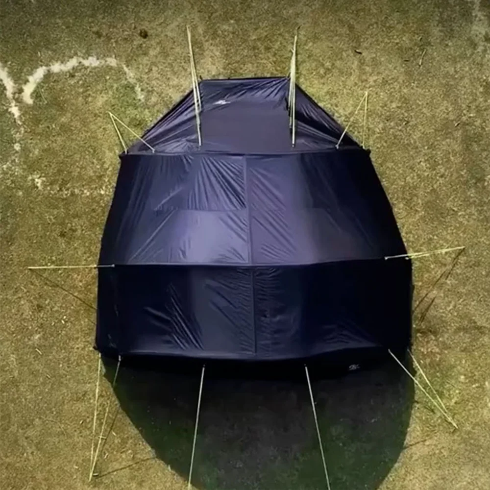 Oversized SUV Car Tailgate Inflatable Tent Heavyweight Oxford Fabric Rear Car Tent Shelter for Outdoor Family Truck Camper