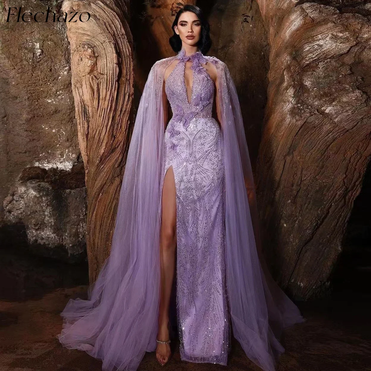 

Flechazo Luxury Prom Dresses Sexy Cut-out Beading Butterfly Formal Occassion Party Dress For Women 2024 vestidos de fiesta