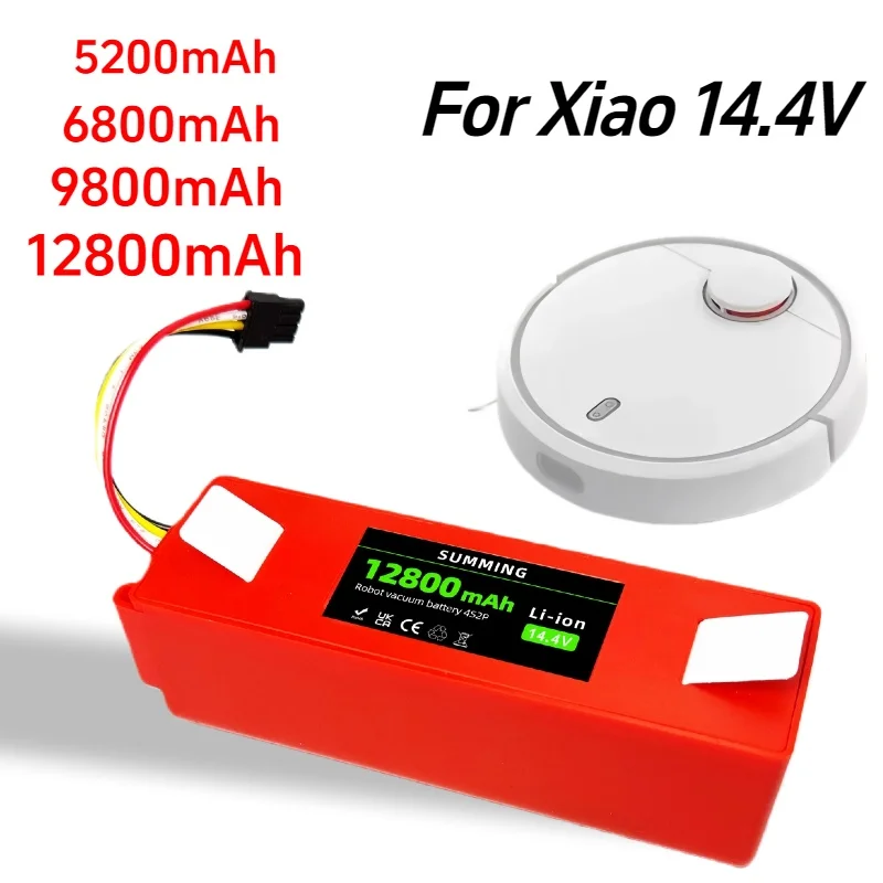 

For Xiaomi Roborock S50 S51 S55, 12800mAh 14.4V Replacement Battery, High Capacity Original Battery for Robot Vacuum Cleaner