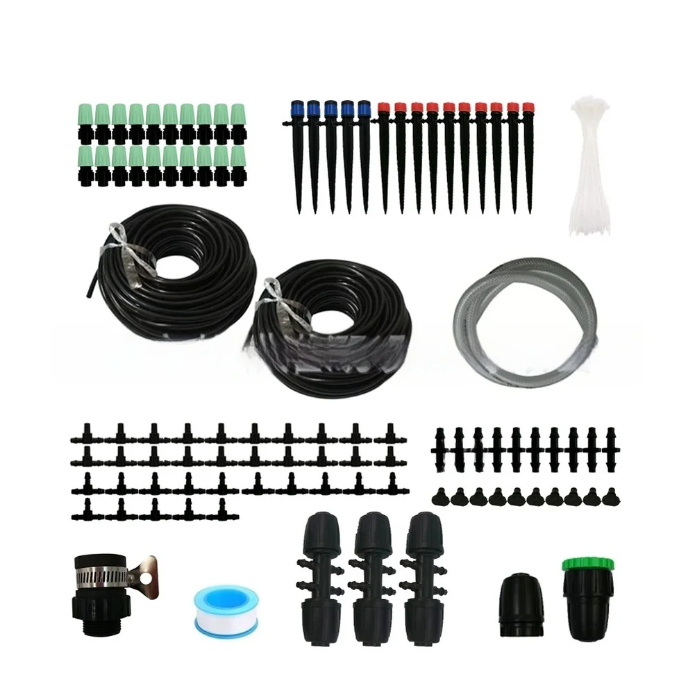 40M Drip Irrigation System Kit Automatic Garden Watering System For Lawn Yard  Hose Connectors Accessories For Yard Lawn