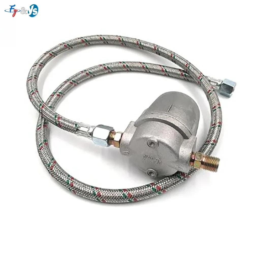 Oil Filter for Oil Burners,Aluminium Body with Clear P.C. Cup,1/4