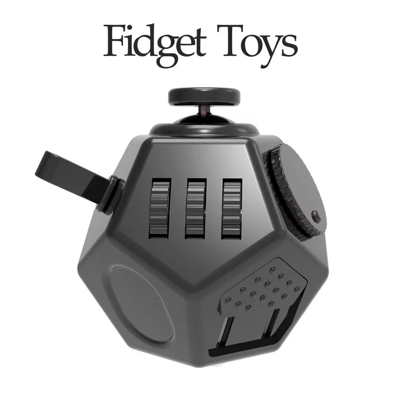Anti-Stress Fidget Toy - Plastic Gaming Cube for Anxiety Relief Focus & Relaxation Gift Present for Attention-seeking