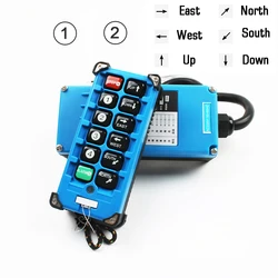 F21-E2B-8 Industrial Crane Remote Controller Wireless Switches for Hoist Crane Lift AC380V 220V 36V 12V DC 24V 868Mhz 8 channels