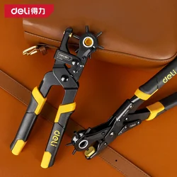 Deli Manual Edge Band Puncher Pliers Hole Card Punching Tool for Plastic Sheet Paper PVC ABS Opener Nail Hole Masking Pliers