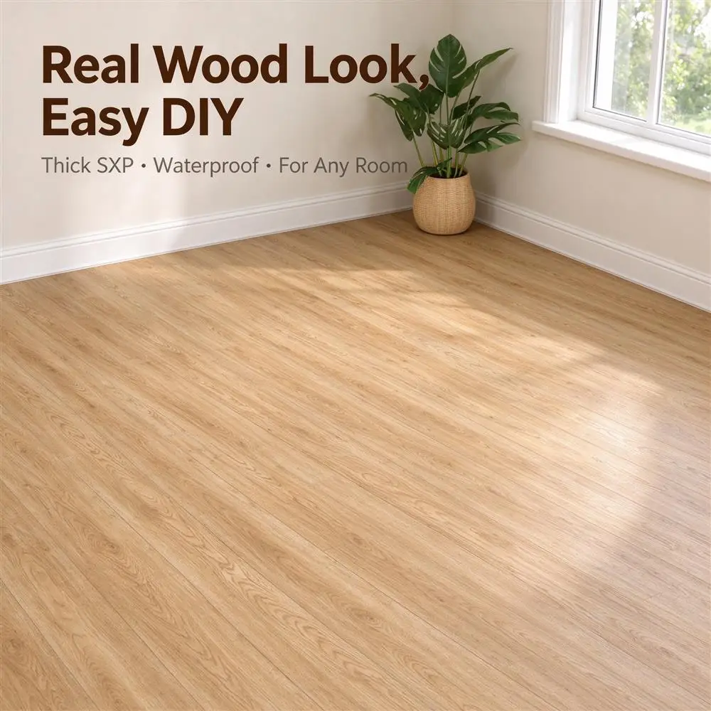 Thickened Wood Grain Floor Stickers And Wallpaper 40/60cm Self-Adhesive PVC Waterproof Wear-Resistant for Office Home Decoration