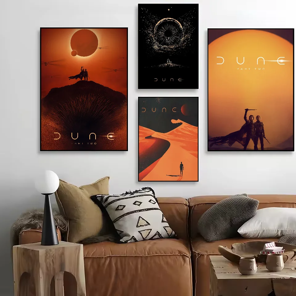 2024 فيلم الخيال العلمي الكثبان الرملية الجزء 2 ملصق HD الفن لزجة جدار مقاوم للماء غرفة المعيشة المنزلي غرفة نوم بار الديكور الجمالي