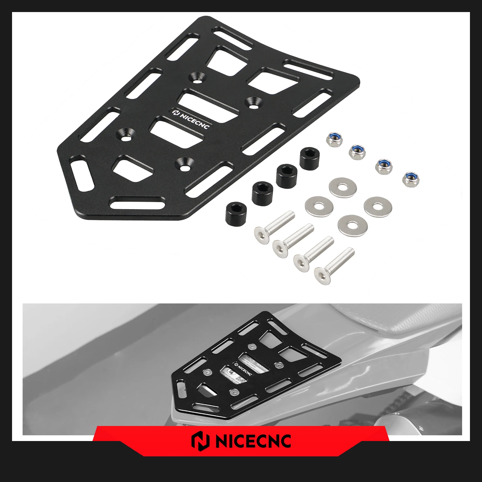 2025 Universal Motorcycle Tail Rack Rear Fender Luggage Rack For Beta RR 300 RR 250 RR 125 150 200 250 300 350 400 430 2010-2025