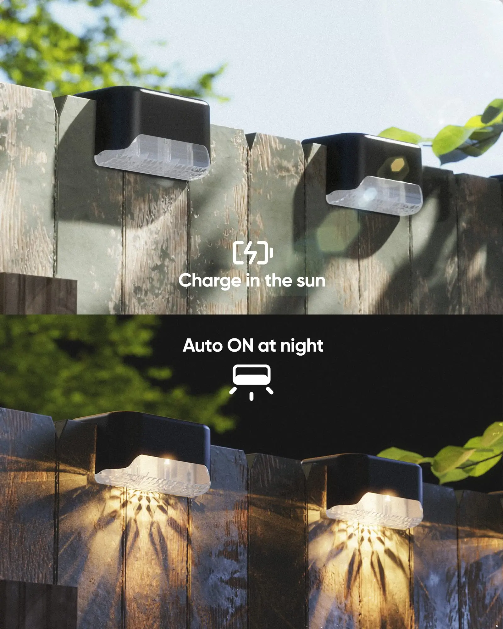 Imagem -06 - Solar Powered Led Deck Lights Impermeável ao ar Livre Step Light Caminho Cerca Jardim Pátio Escada 16 Pack