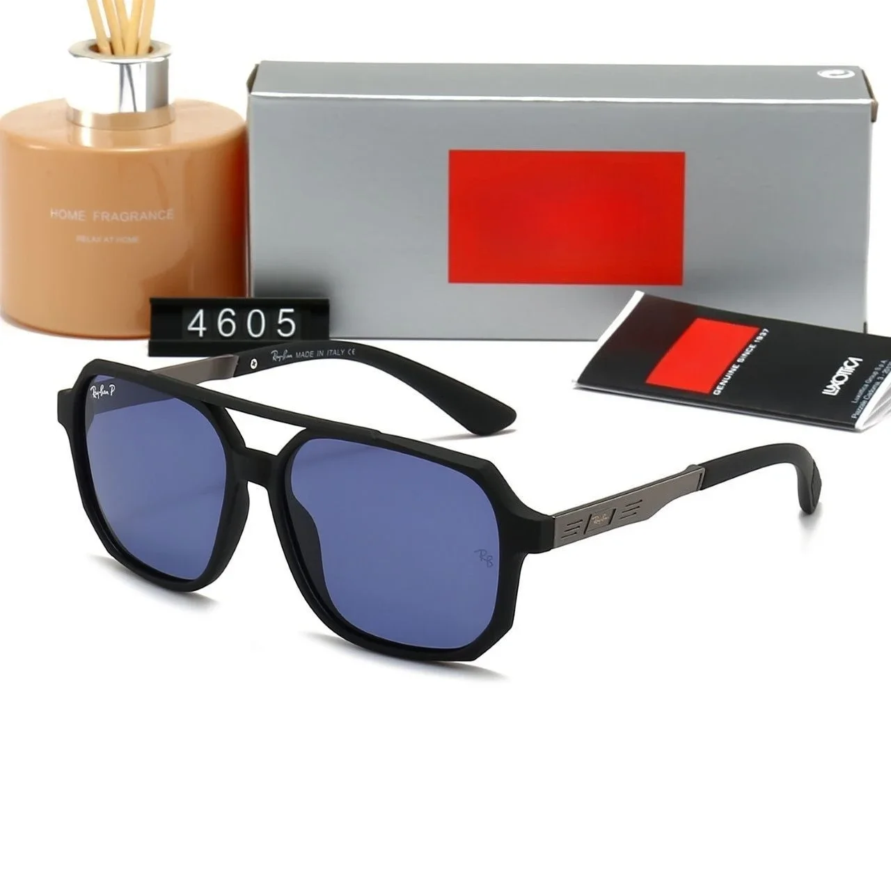 

4605 Square Sunglasses 2025 New UV400 Polarized Unisex Sports Driving Glasses Metal Frame Vintage Oversized