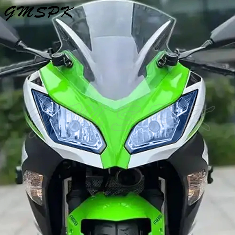 Motorcycle Headlight Anti Scratch Protection Film PVC Clear Head Lamp Light Decor Sticker Fit for Kawasaki Ninja 250 Ninja 300
