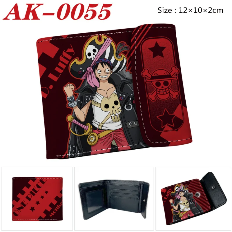 

Japanese anime One Piece Luffy Handsome cartoon patterned wallet Small gift