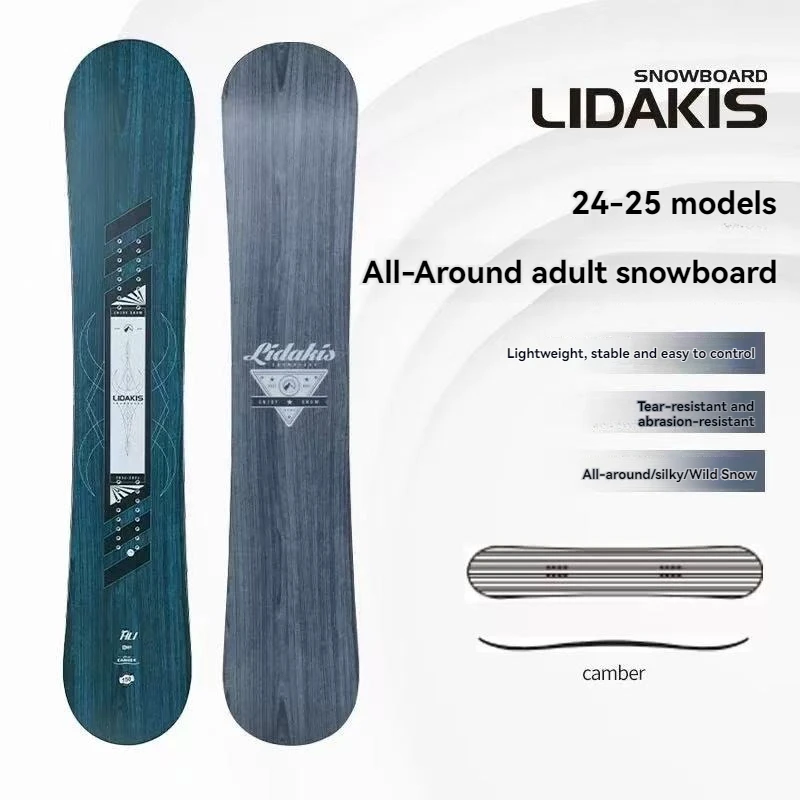 Professional All-Mountain Snowboard Advanced Camber Poplar Core Competition Board For Experts Park/Freeride Snowboard