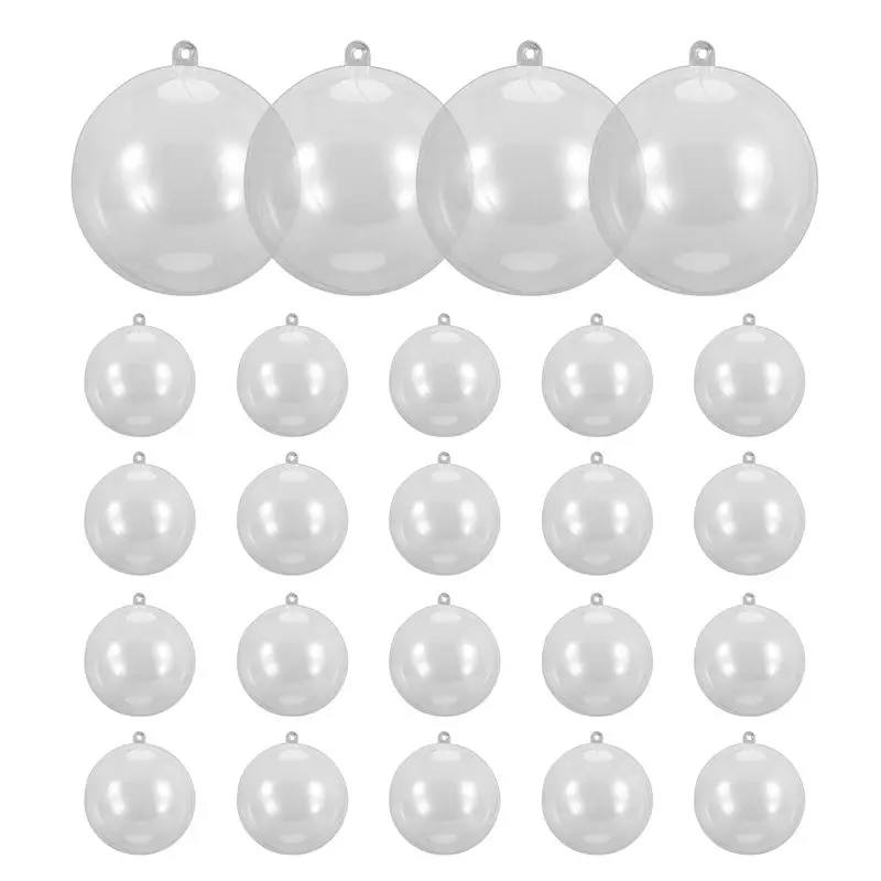 

AT84-24 шары/партия DIY 80 мм подвесной шар для рождественской елки прозрачный шар прозрачный пластиковый шар с наполнением орнаментом