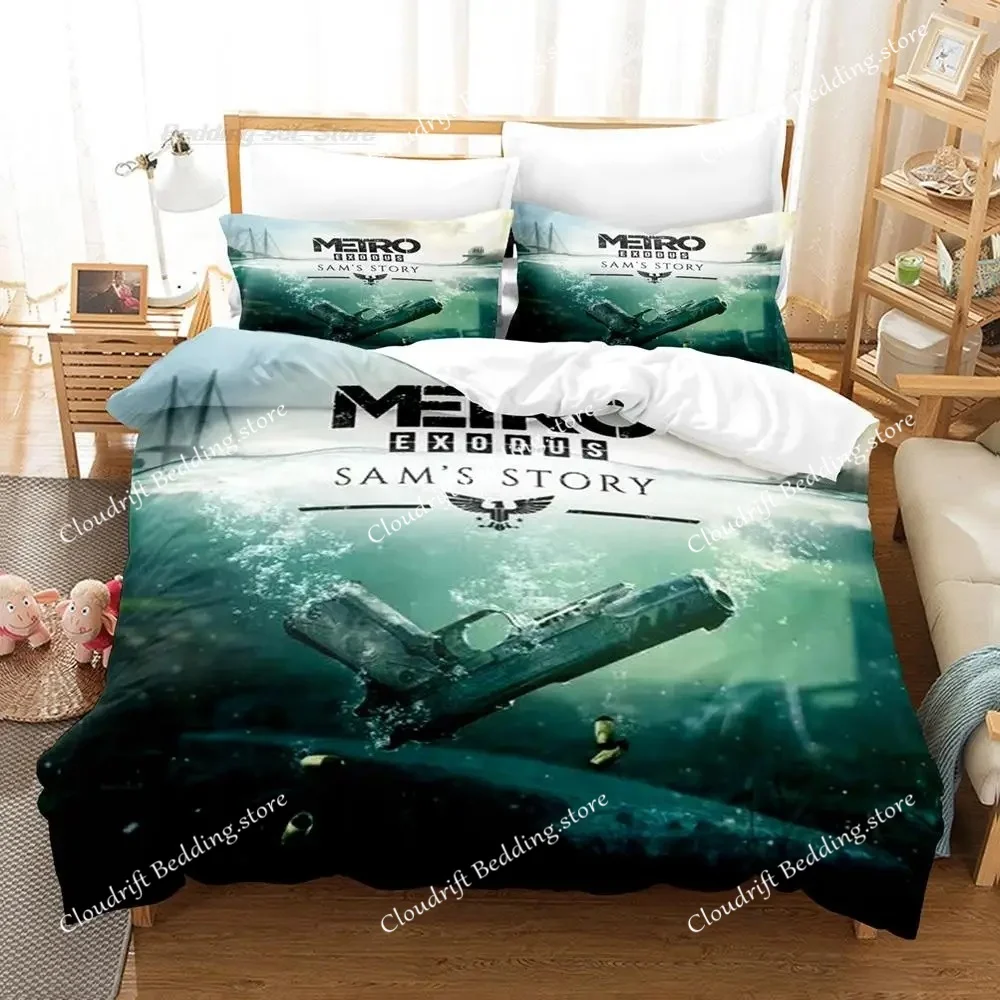 

Metro Exodus Bedding Set Single Twin Full Queen King Size Bed Set Aldult Kid Bedroom Duvet cover Sets 3D Print