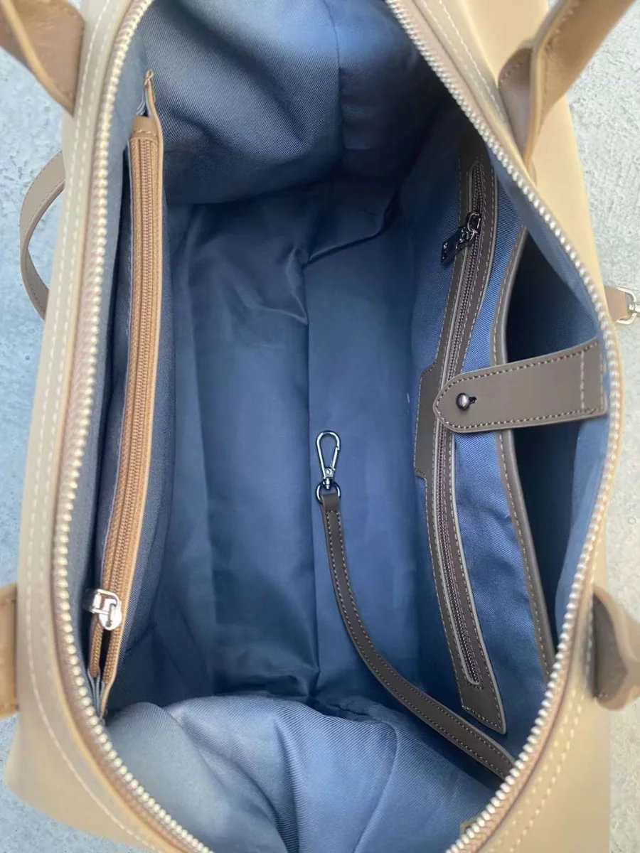 

ENSSO Ox Cloth Waterproof Travel Bag oulder Bag Large Capaci Cuter Bag Document Bag Women's Single oulder Bag