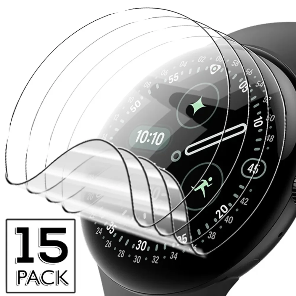 

3-15 шт. для Google Pixel Watch 4, 41 мм, 45 мм, гидрогелевая пленка, защитная пленка для экрана, защитная пленка с полным покрытием, изогнутая защита, не стекло