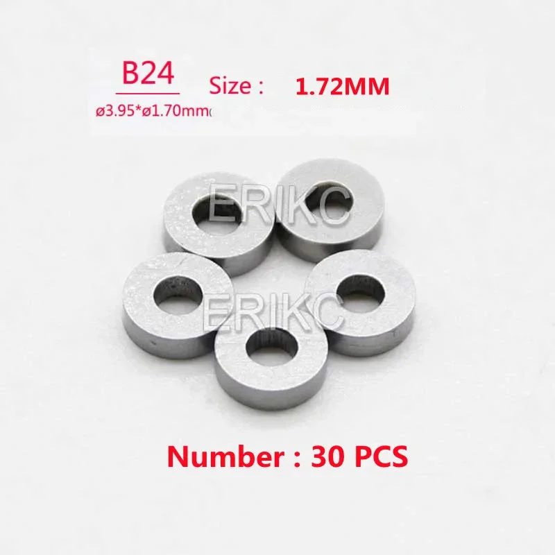 ERIKC B24 SIZE1.70MM-1.79MM Common Rail Injector Repair Shim 30PCS Injector Nozzle Washers FOR DENSO