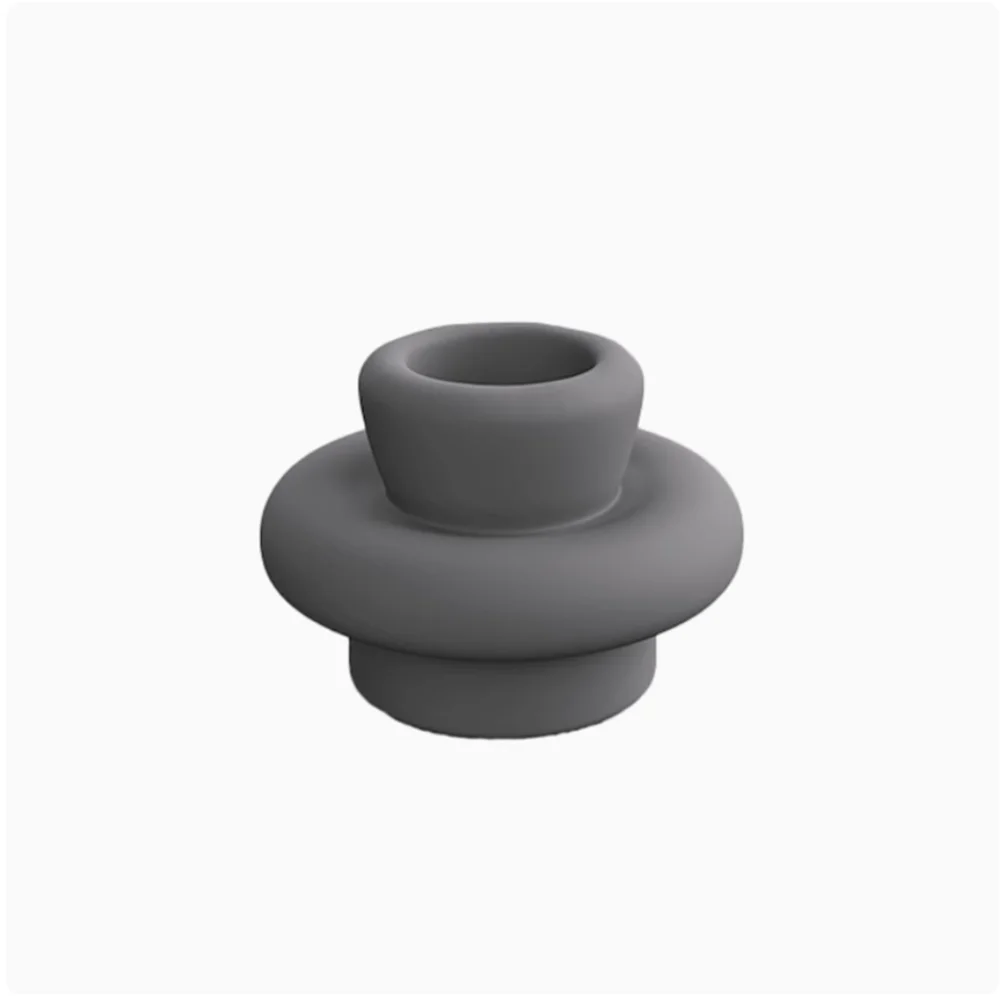 Molde de silicone para castiçal de cimento, molde de castiçal de concreto original, decoração de atmosfera de mesa