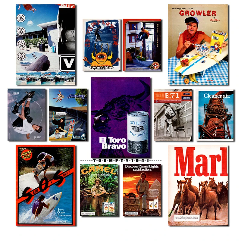 Vintage Fashion Magazine Covers - 1990. Vintage okładki magazynów plakat druk