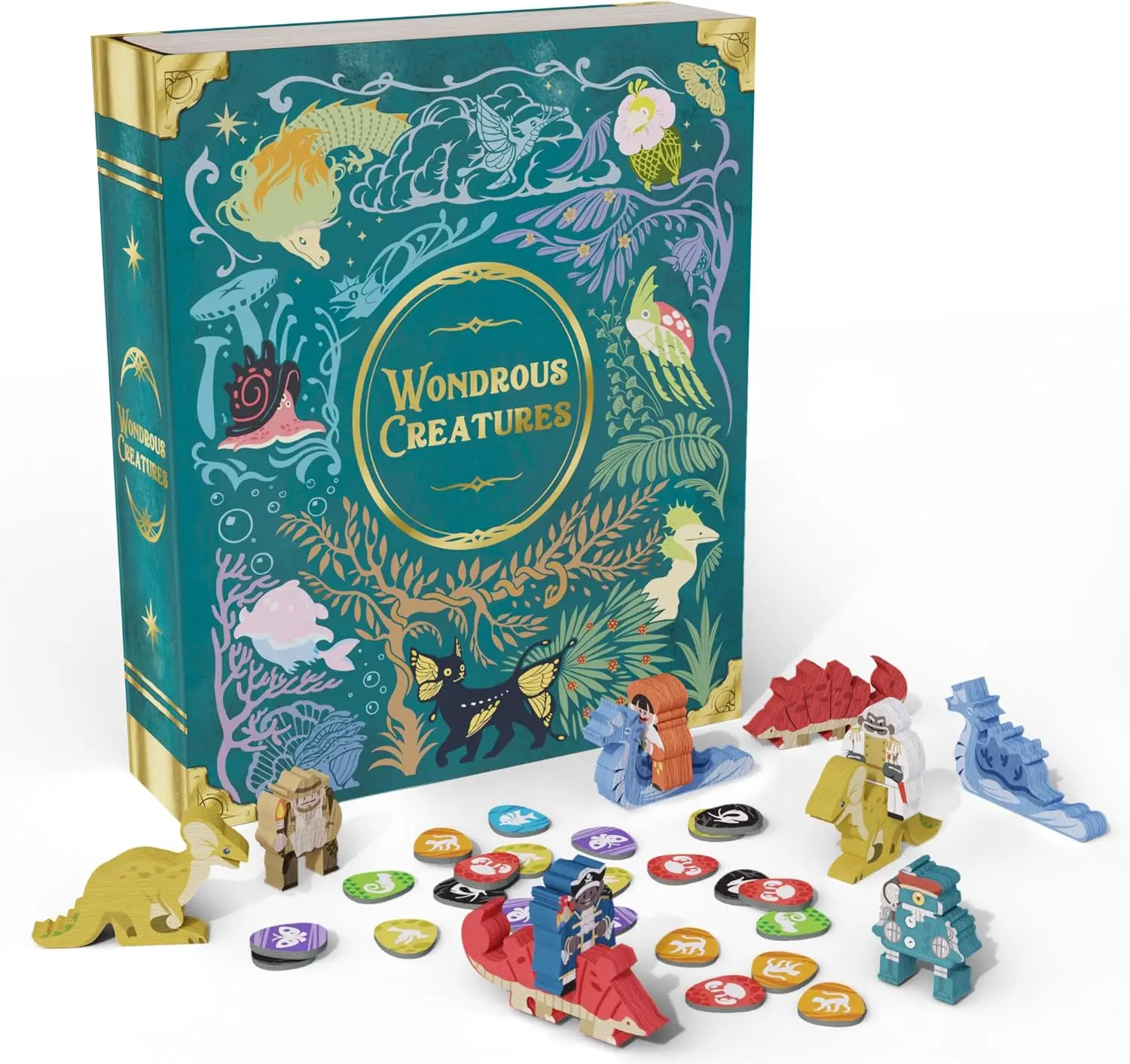 

Wondrous Creatures Board Game – Worker-Placement & Tableau Building for 1-4 Players, Ages 14+, 40-80 Min
