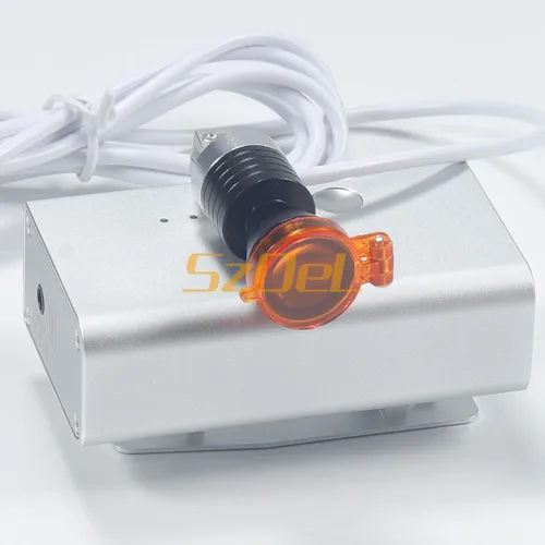 Imagen 2 del producto Faro de examen Dental Oral, foco LED ajustable de 5W, faro de lupa Ergo, batería con Clip de gran capacidad de 3500mAh