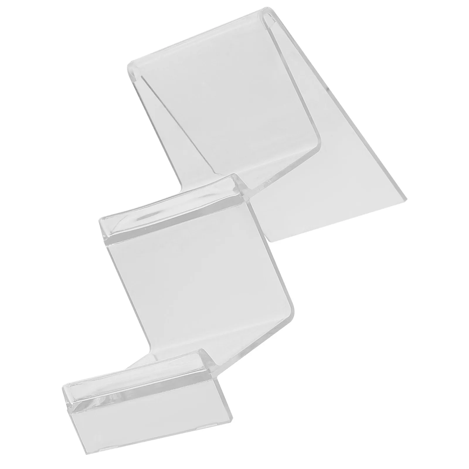 Transparent Wallet Display Stand Multi-Layer Acrylic Riser Holder for Retail Purse Handbag Organizer Perfume Display