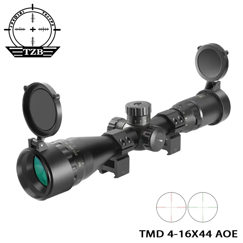 4-16x44 ST Hunting Riflescopes Red Greem Illuminated Riflescope For Sniper Air Guns Tactical Optical Sight Rifle Scope