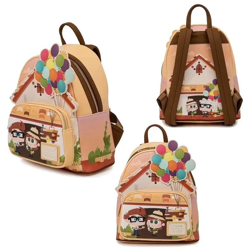 

Loungefly Disney Pixar Up Working Buddies Womens Double Strap Shoulder Bag Purse School Backpack Cute Cartoon Girl Backpack Gift