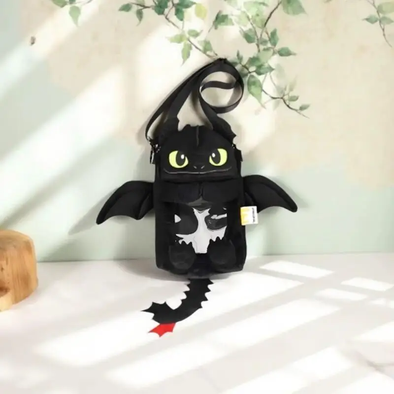 Potdemiel Toothless Mobile Bag Kawaii Mobile Storage Bag Travel Diagonal Cross Bag Couple Bag Children Birthday Gift view 5