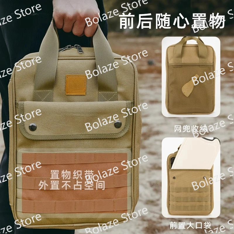 Camping Kitchenware Portable Kitchenware Storage Bag Camping Self driving Tour Pot Shovel Cutting Board Set