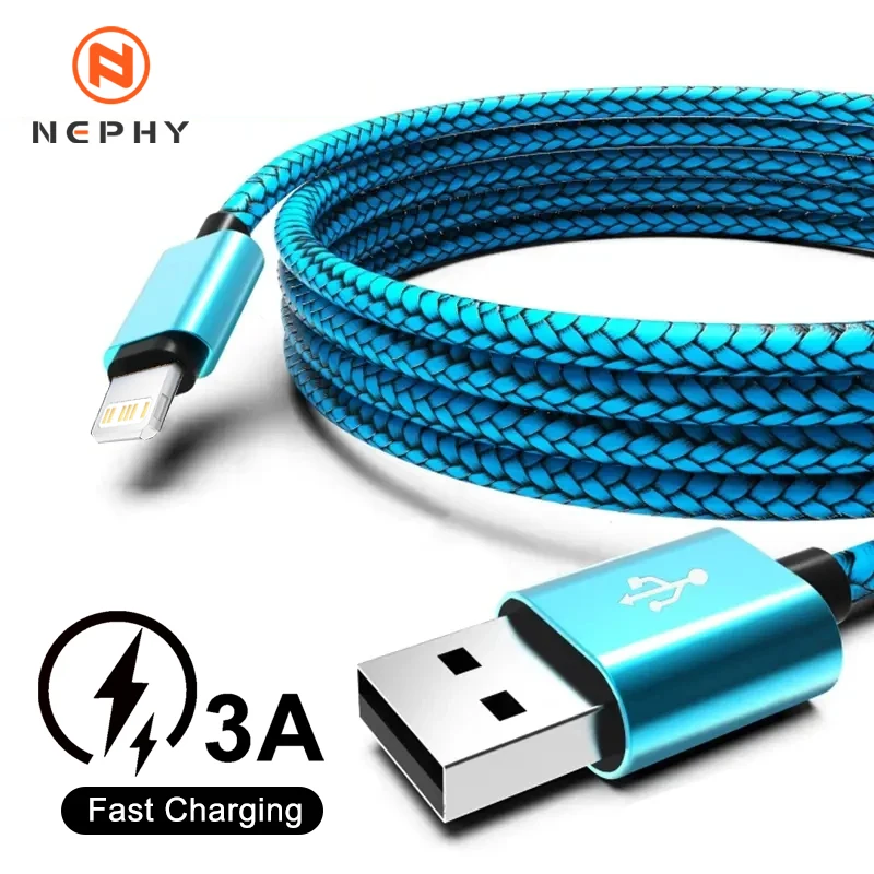 

Quick Charge USB Cable For iPhone 14 13 12 11 Pro Max Xs X XR 8 7 6 6s Plus SE 2 Apple iPad Long Wire Data Charger Cord 1m 2m 3m