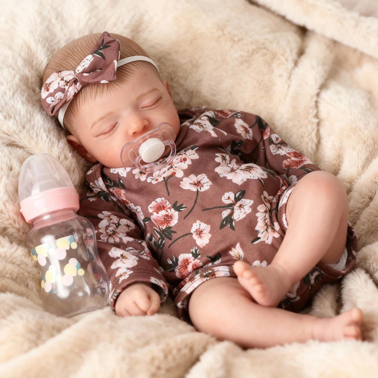 

Реалистичные куклы-реборн-20 дюймов, реалистичные спящие куклы для новорожденных, мягкое тканевое тело с игрушкой для кормления детей от 3 лет, Chri