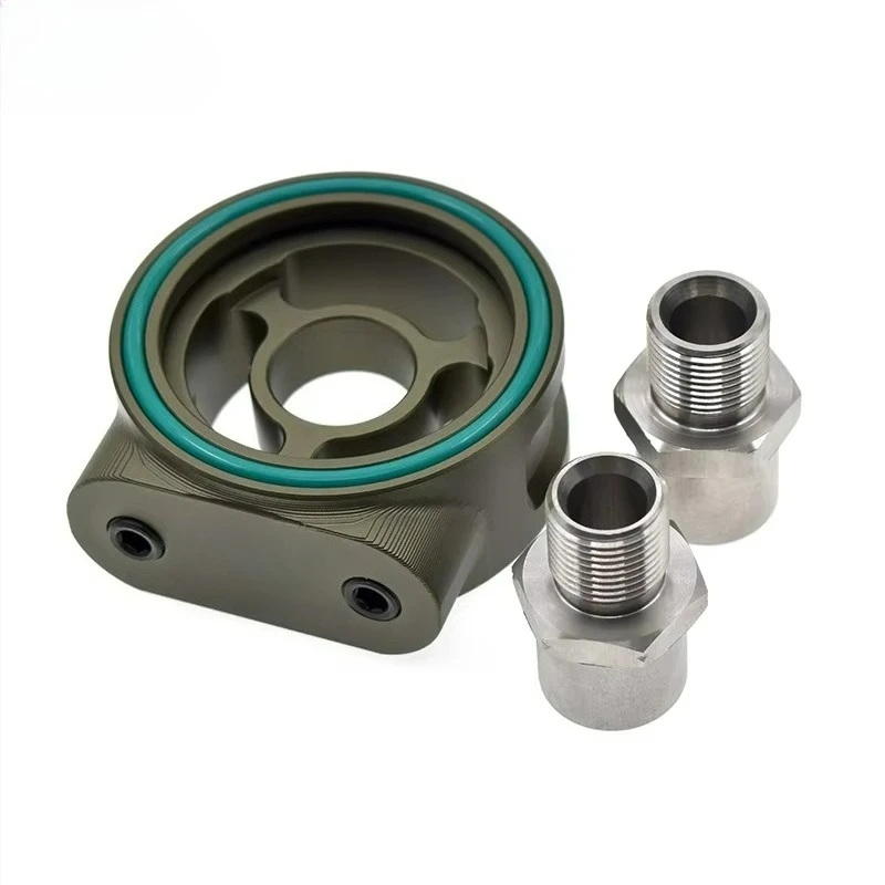 

Aluminum M20X1.5 Oil Filter Cooler Sandwich Plates Adapter for Oil Pressure Temp Gauge NPT 1/8 Sensor