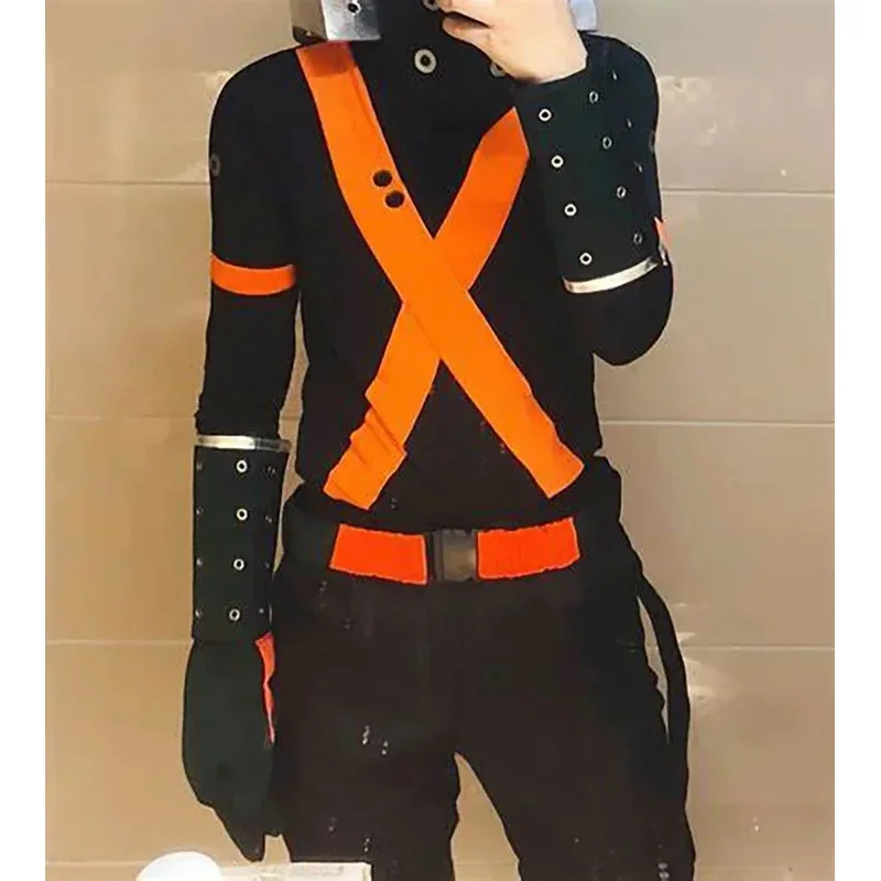 

ff34Anime Katsuki Bakugou Outfit Full Suit Halloween Carnival Cosplay Costume