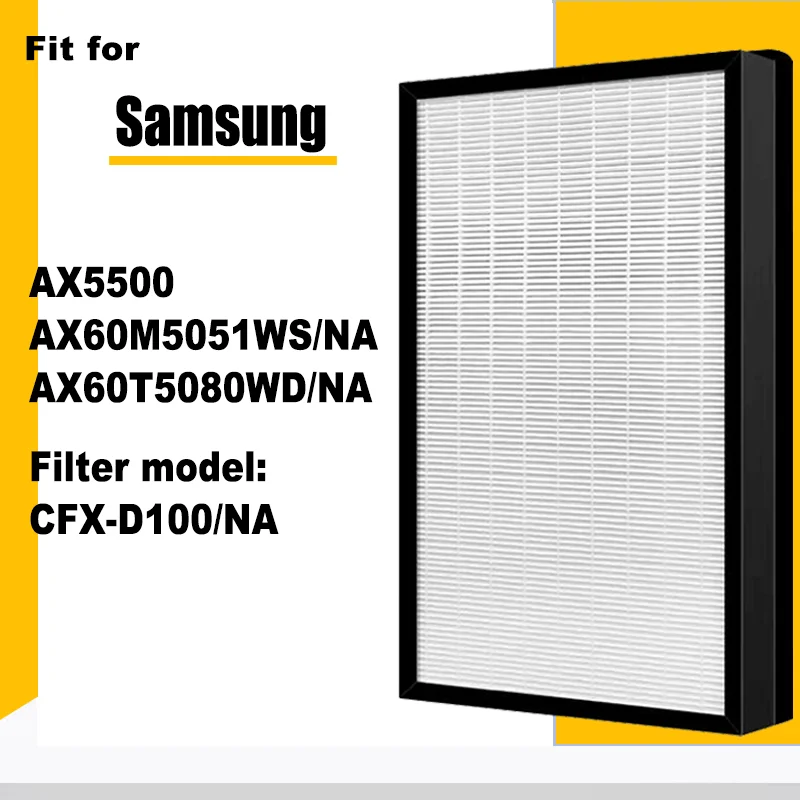 

Replacement Hepa Deodorization Filter CFX-D100/NA for Samsung Air Purifier AX5500 AX60M5051WS/NA and AX60T5080WD/NA