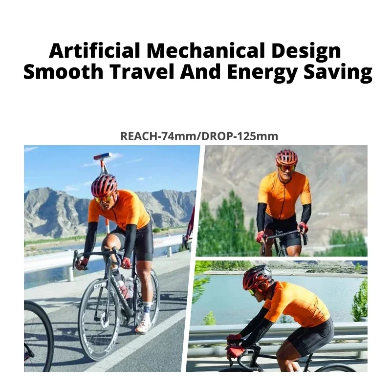 Встроенный сверхлегкий руль из углеродного волокна, 237 г, в комплект входит подставка, ширина 360/380/400/420/440 мм, аксессуары для велосипеда